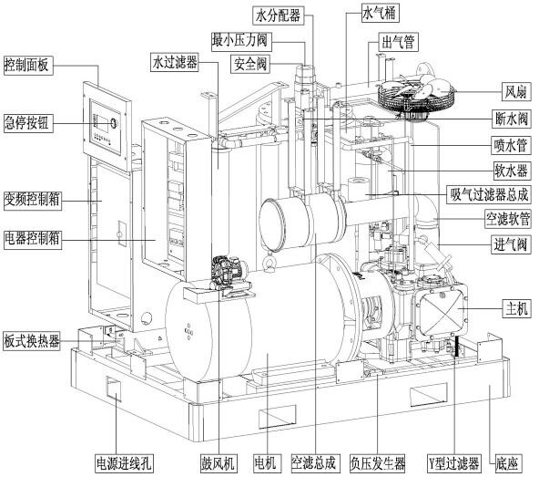 無油空氣壓縮機(jī)圖